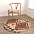 Versatile Round Carpet Set: 6 Unique Designs 3D model small image 4