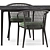 Outdoor Set: Erica 19 Chair & Mirto Table 3D model small image 2