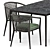 Outdoor Set: Erica 19 Chair & Mirto Table 3D model small image 3