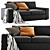 Modern Kivik Sofa: Sleek Design, 3D Model 3D model small image 1