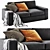 Modern Kivik Sofa: Sleek Design, 3D Model 3D model small image 4