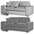 Modern Kivik Sofa: Sleek Design, 3D Model 3D model small image 5