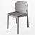 Belted Wood Accent Chair 3D model small image 4