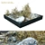 Rocky Base Dry Plants Sculpture 3D model small image 1