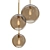 Elegant Passage Pendant Lights Set 3D model small image 1