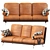 Cigar Lux Sofa: Modern Comfort 3D model small image 1
