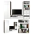 Opphus Combination Storage: 6 Doors, 2 Drawers 3D model small image 1