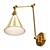 Modern Arched Swing Arm Light 3D model small image 1