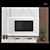 Modular TV Wall: Stylish and Customizable! 3D model small image 1