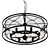 Industrial Urban Chandelier: X-Cage 3D model small image 1