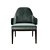 Enfold Armchair: Contemporary Elegance for Dining 3D model small image 2