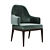 Enfold Armchair: Contemporary Elegance for Dining 3D model small image 3