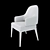 Enfold Armchair: Contemporary Elegance for Dining 3D model small image 4