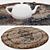 Round Carpets Set 29: Versatile 6-Piece Collection 3D model small image 3