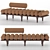 Tacchini Five to Nine Bench 3D model small image 1