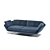 Sleek Saba Sofa: Luxury for Home and Office 3D model small image 3