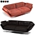 Sleek Saba Sofa: Luxury for Home and Office 3D model small image 9