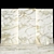 Golden Calacatta: Elegant 3D Textured Slabs & Tiles 3D model small image 2