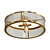 Elegant Gold Cylinder Pendant 3D model small image 1