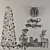 Festive Christmas Decor Set 3D model small image 4