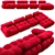 B&B Italia Camaleonda Modular Sofa 3D model small image 1
