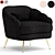 Elegant Galimberti Nino Camelia Armchair 3D model small image 8