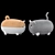 Cuddly Cat and Dog Pillows 3D model small image 3