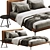 Modern BoConcept Arlington Bed 3D model small image 1