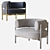 Modern Cini Armchair by HC28 3D model small image 1