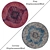 Round Carpets Set - 6 Pieces 3D model small image 2