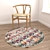 Versatile Round Carpets Set 3D model small image 4