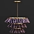 Vintage Crystal Chandelier - Elegant Lighting Fixture 3D model small image 4