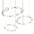 Modern LED Pendant Light with Transparent Balls 3D model small image 1