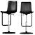 Dual Design Bar Chair 3D model small image 3