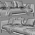 Elegant Bonaldo Coral Sofa 3D model small image 7
