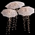Illuminated Garland Umbrellas: Stunning Yard Decor 3D model small image 1