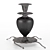 Vintage Black Vase Candle Holder 3D model small image 2