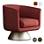 Austin Velvet Armchair: Stylish Comfort for Your Living Space 3D model small image 6