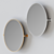 Elegant Pivot Oval Wall Mirror 3D model small image 1