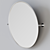 Elegant Pivot Oval Wall Mirror 3D model small image 3