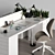 Elegant Ikea Office Furniture 3D model small image 5