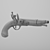 Antique Pistol: 18-19th Century 3D model small image 2