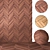 Matio Chevron Wood: Textured Elegance 3D model small image 1