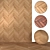 Matio Chevron Wood: Textured Elegance 3D model small image 2