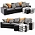 Modern IKEA KIVIK Chaise Lounge 3D model small image 3