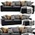 Modern IKEA KIVIK Chaise Lounge 3D model small image 5