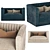 Elegant Fabric Sofa 3D model small image 4