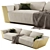 Modern Metropol Sofa 360cm - Elegant 3D Model 3D model small image 2