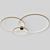 Rings LED Ceiling Lamp: Modern and Stylish 3D model small image 2