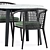 Erica 19 Chair and Ginepro Round Outdoor Table 3D model small image 2